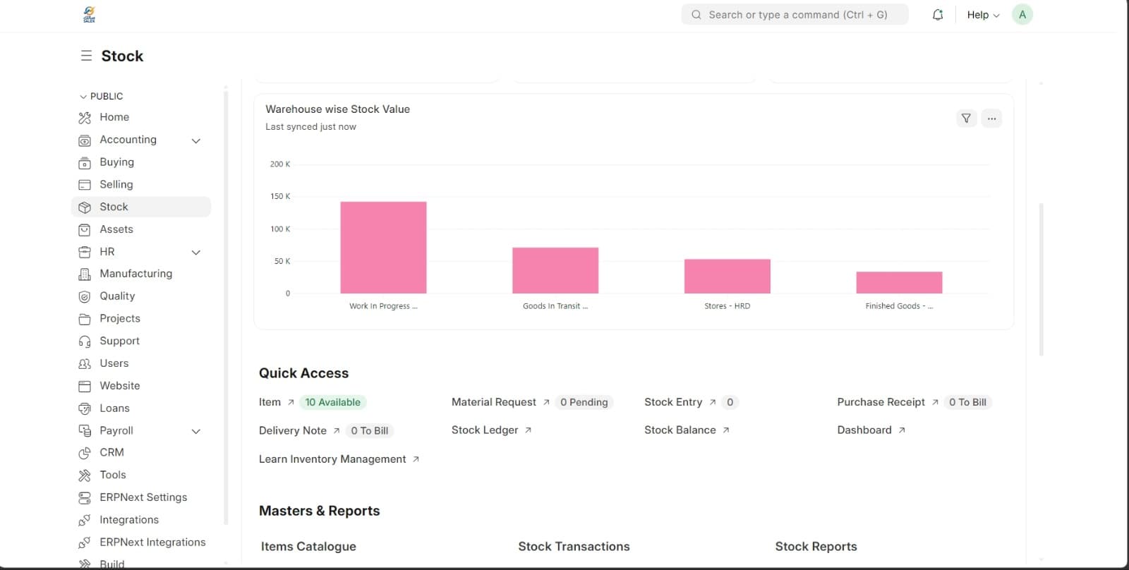 Salesperson dashboard screenshot